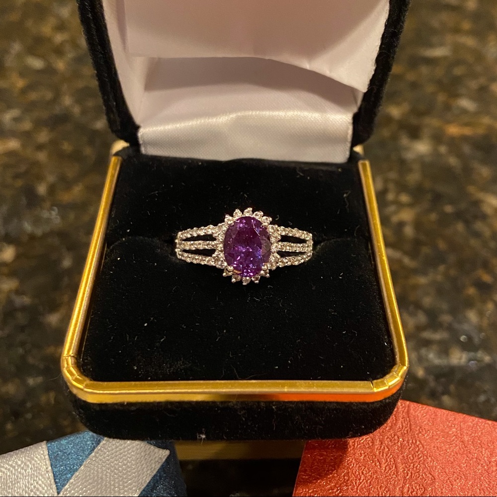 Alexandrite (lab created) ring. Size 10